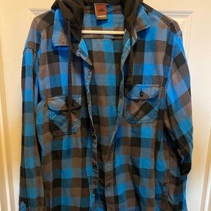 Flannel hoodie